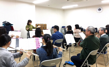 フルートの練習