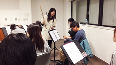 フルートの練習